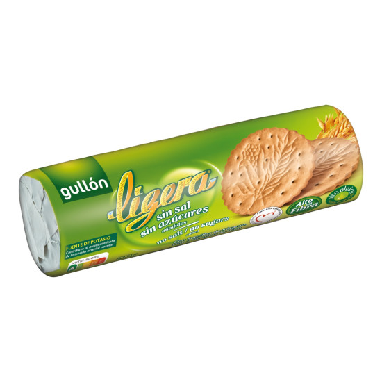 Gullon biscuiti ligera fara zahar si sare, 200g