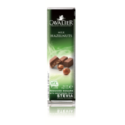Cavalier ciocolata stevia cu alune de padure si lapte