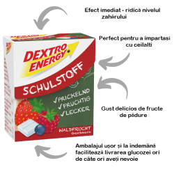 Dextro energy pentru scolari fructe padure - dextroza tablete