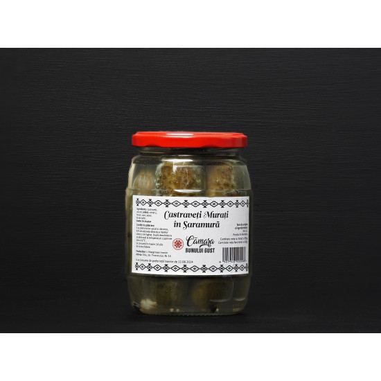 Castraveți murați în saramură, borcan 720g