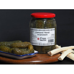 Castraveți murați în saramură, borcan 720g