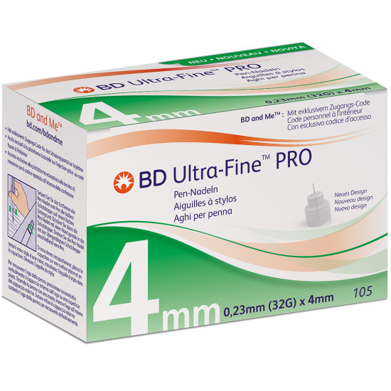 BD Ultra-Fine PRO 0,23 x 4mm (32G)