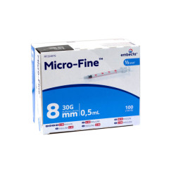 Embecta Micro Fine U-40 8mm 30G 100 bucati