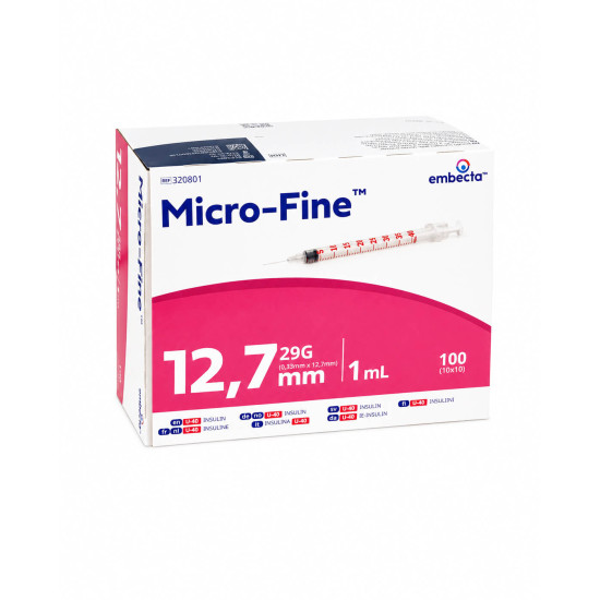 Embecta Micro Fine 1ML U-40 12,7mm